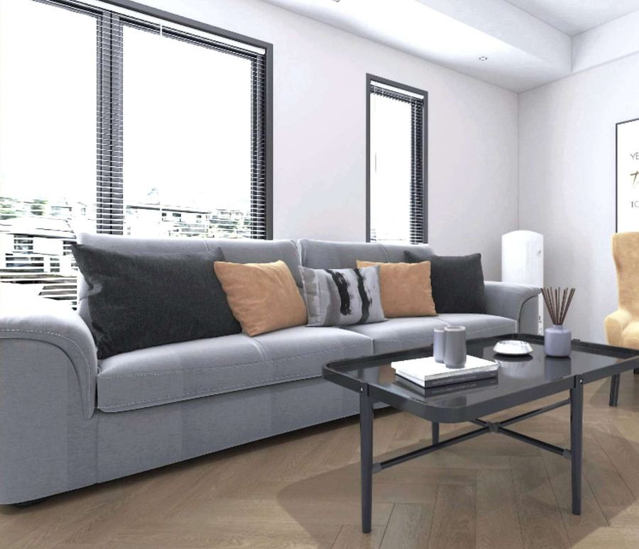 Messier Oak eSPC flooring installed in a room setting