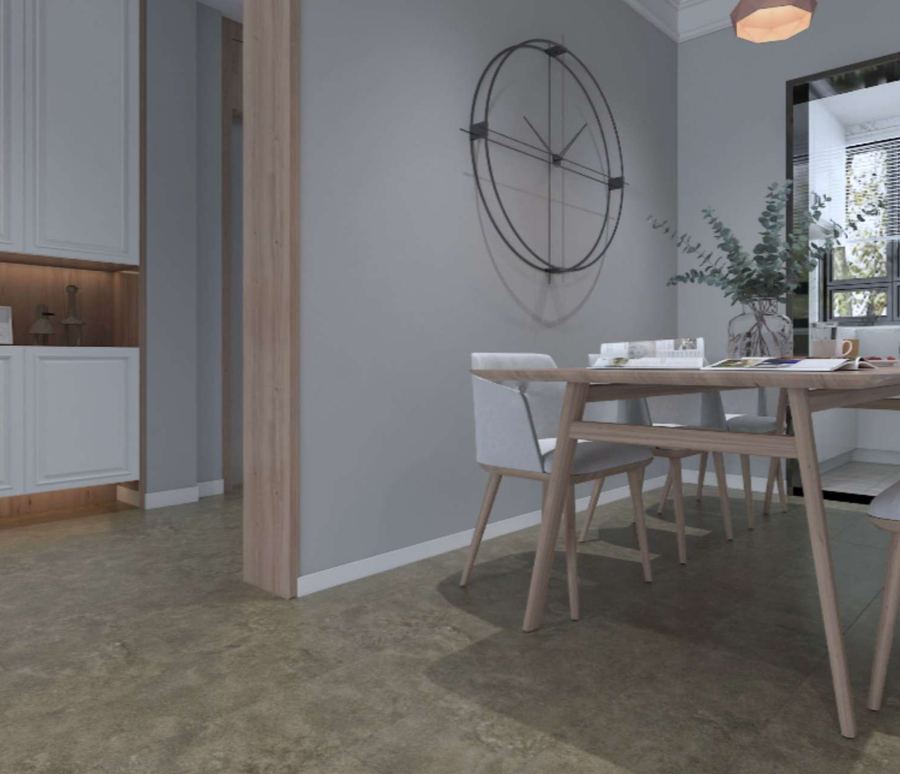 Yardymly eSPC flooring installed in a room setting