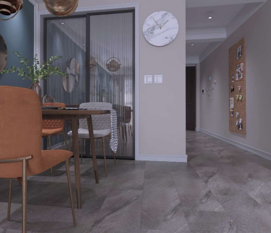 Tamdakht eSPC flooring installed in a room setting